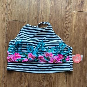 Black and White Torrid Bathing Suit Top